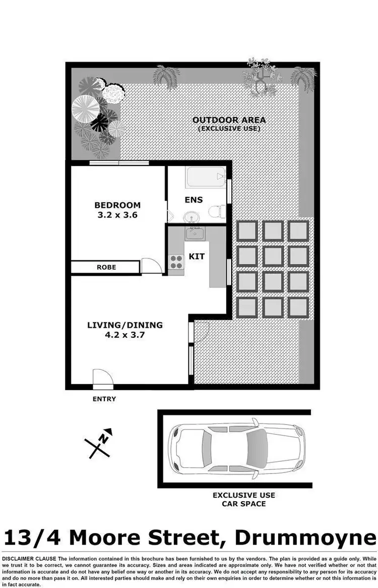 Floorplan of Homely apartment listing, 13/4 Moore Street, Drummoyne NSW 2047