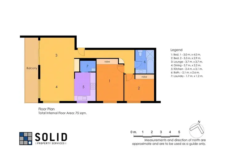 Floorplan of Homely unit listing, 4/48 Nesca Parade, The Hill NSW 2300