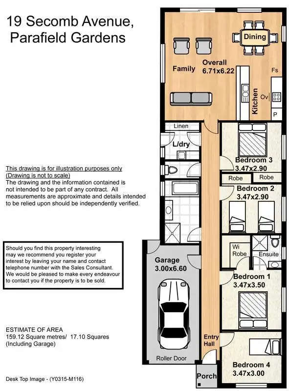 Floorplan of Homely house listing, 19A Secomb Avenue, Parafield Gardens SA 5107