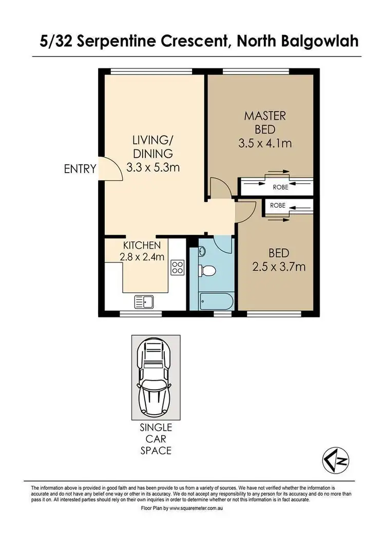 Floorplan of Homely apartment listing, 5/32 Serpentine Crescent, North Balgowlah NSW 2093