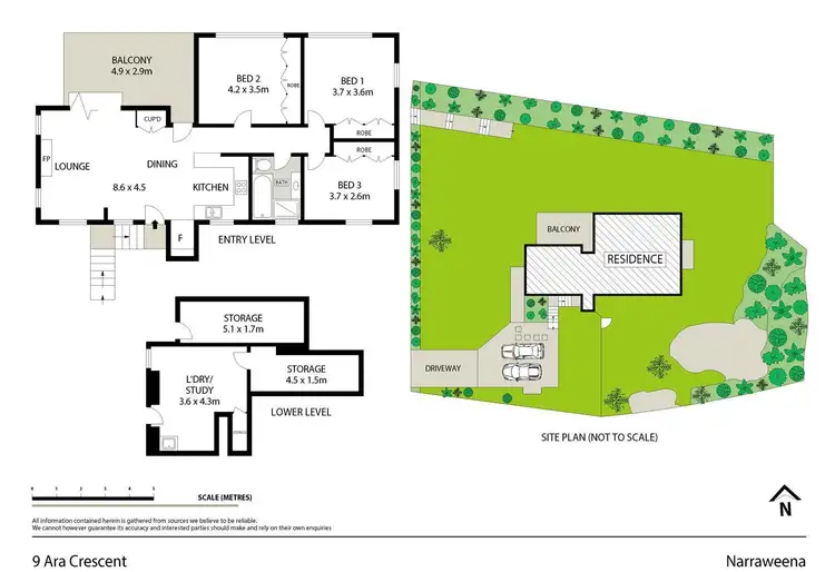 Floorplan of Homely house listing, 9 Ara Crescent, Narraweena NSW 2099