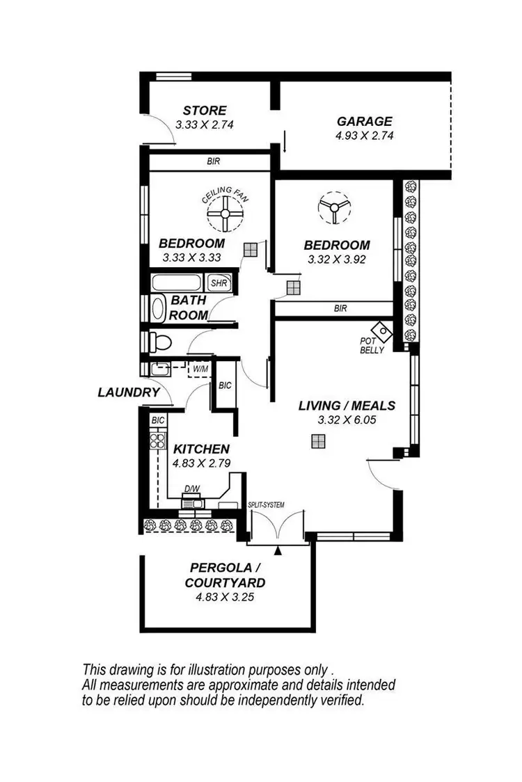 Floorplan of Homely apartment listing, 1/4 Armstrong Street, Somerton Park SA 5044