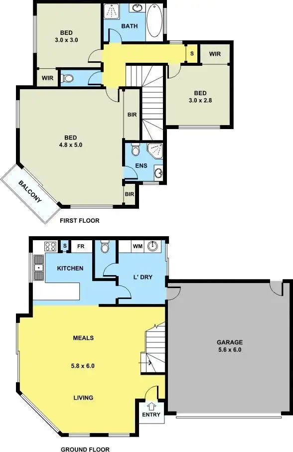 Floorplan of Homely townhouse listing, 4/4 Landers Court, Caroline Springs VIC 3023