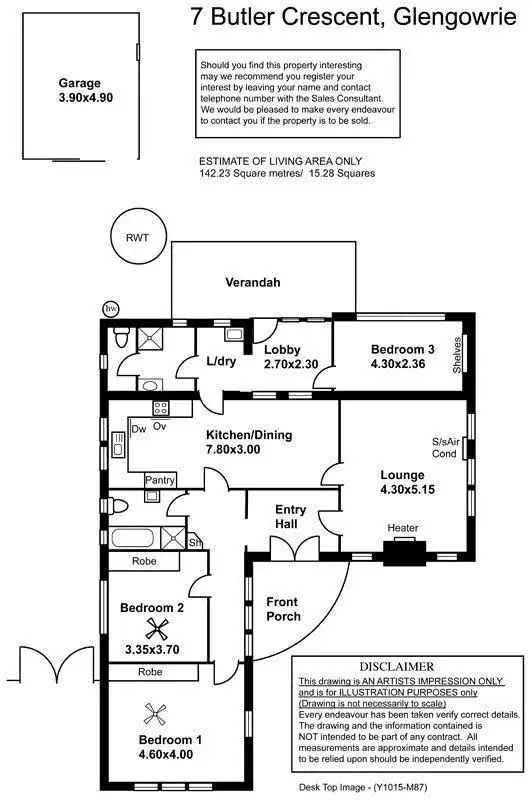 Floorplan of Homely house listing, 7 Butler Crescent, Glengowrie SA 5044