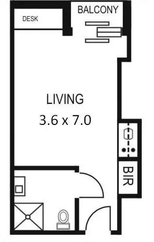 Floorplan of Homely apartment listing, 404/304 Waymouth Street, Adelaide SA 5000