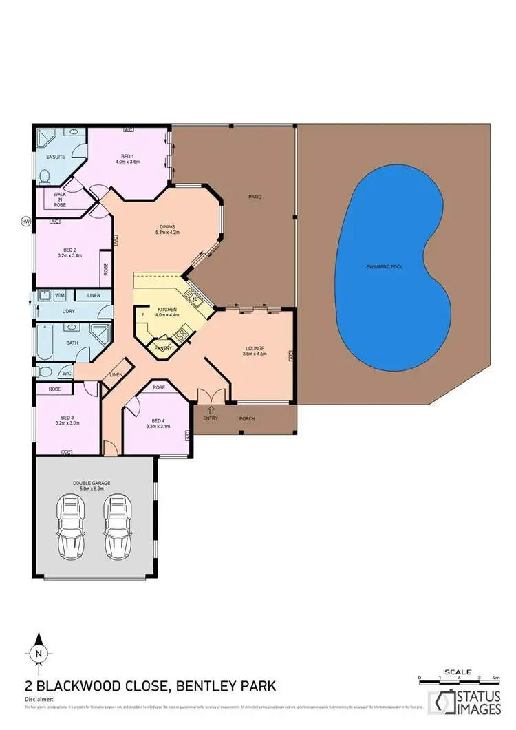 Floorplan of Homely house listing, 2 Blackwood Place, Bentley Park QLD 4869