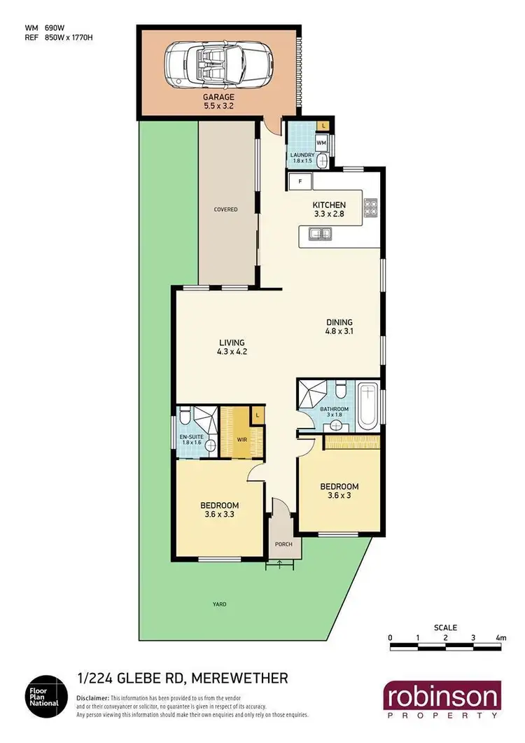 Floorplan of Homely villa listing, 1/224 Glebe Road, Merewether NSW 2291