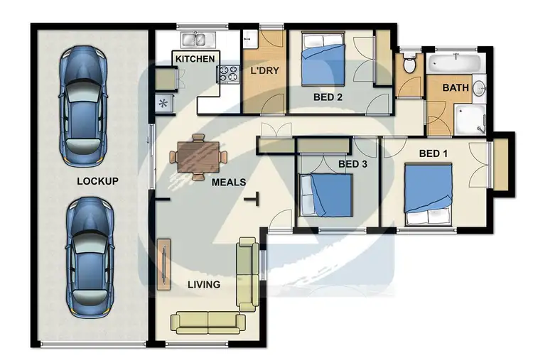 Floorplan of Homely house listing, 8 Concorde Drive, Loganholme QLD 4129