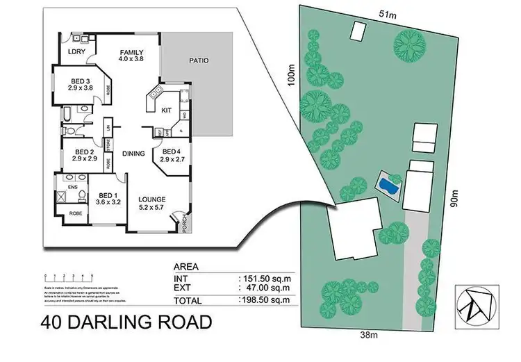 Floorplan of Homely house listing, 40 Darling Road, Jensen QLD 4818