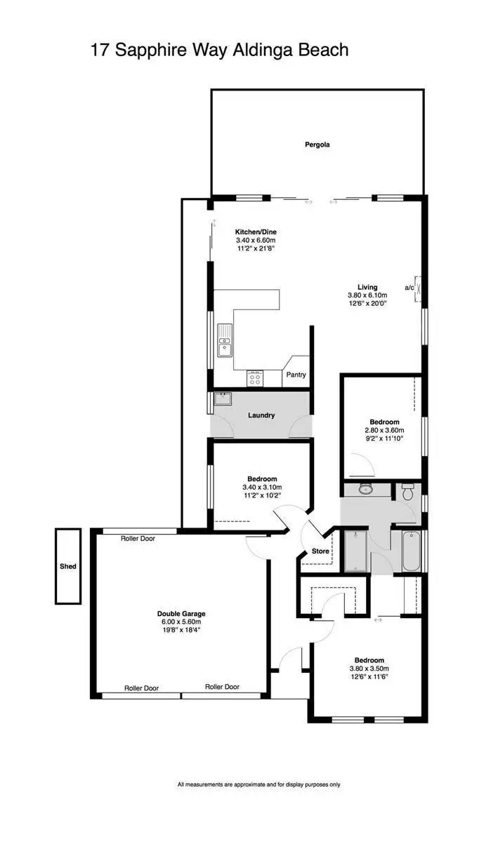 Floorplan of Homely house listing, 17 Sapphire Way, Aldinga Beach SA 5173