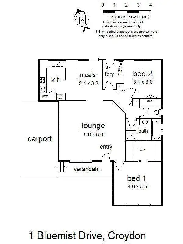 Floorplan of Homely house listing, 1 Bluemist Drive, Croydon South VIC 3136