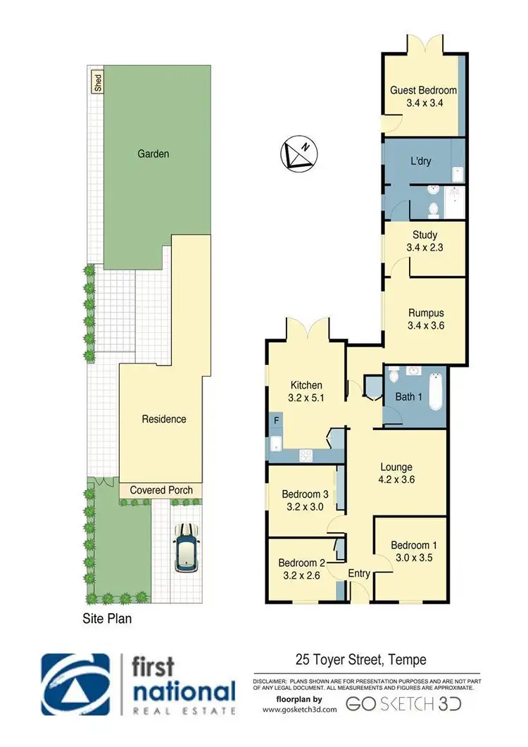 Floorplan of Homely house listing, 25 Toyer Street, Tempe NSW 2044