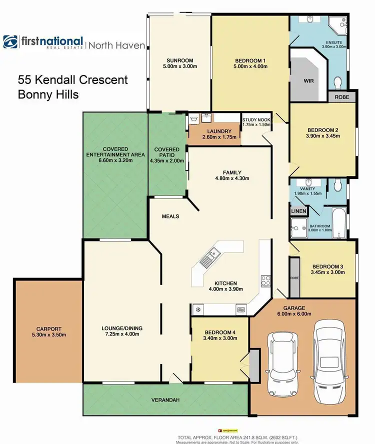 Floorplan of Homely house listing, 55 Kendall Crescent, Bonny Hills NSW 2445