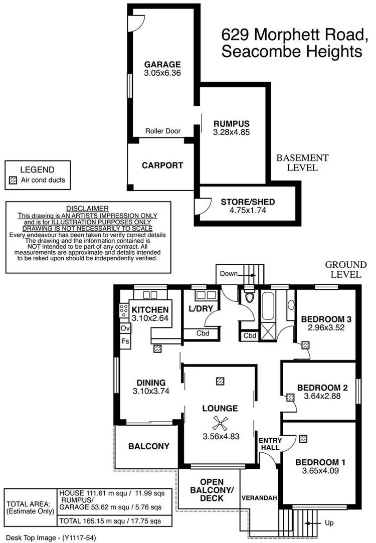 Floorplan of Homely house listing, 629 Morphett Road, Seacombe Heights SA 5047