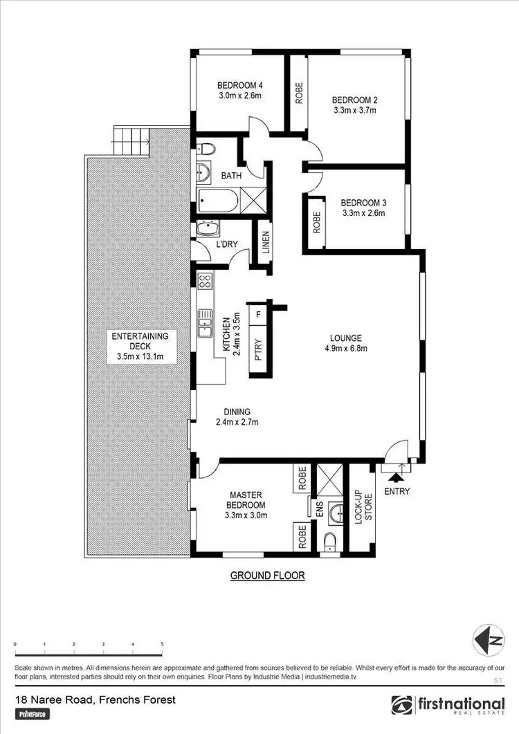 Floorplan of Homely house listing, 18 Naree Road, Frenchs Forest NSW 2086
