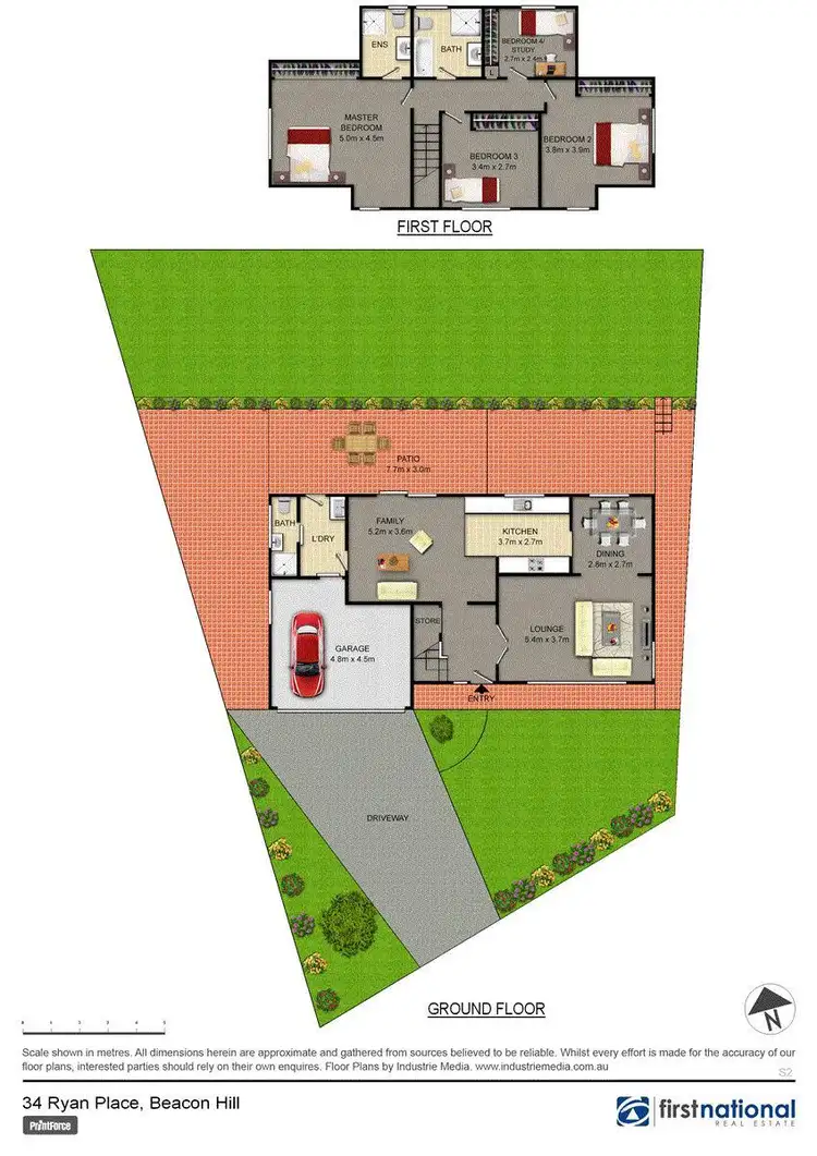 Floorplan of Homely house listing, 34 Ryan Place, Beacon Hill NSW 2100