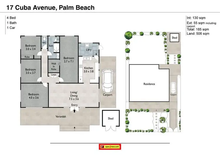 Floorplan of Homely house listing, 17 Cuba Avenue, Palm Beach QLD 4221