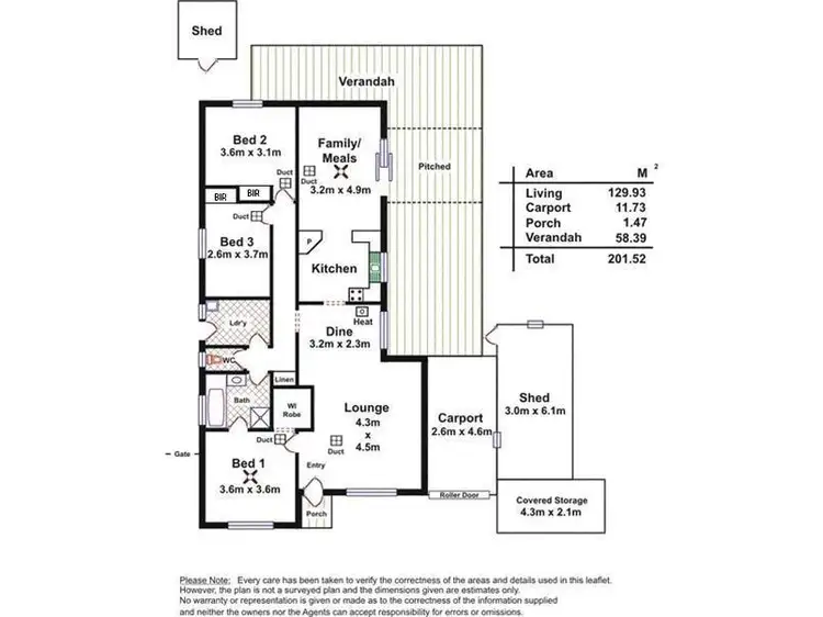 Floorplan of Homely house listing, 15 Deacon Court, Paralowie SA 5108