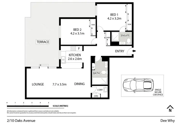 Floorplan of Homely unit listing, 2/10-12 Oaks Avenue, Dee Why NSW 2099