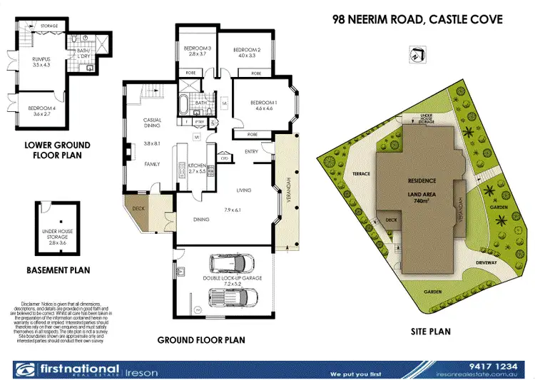 Floorplan of Homely house listing, 98 Neerim Road, Castle Cove NSW 2069