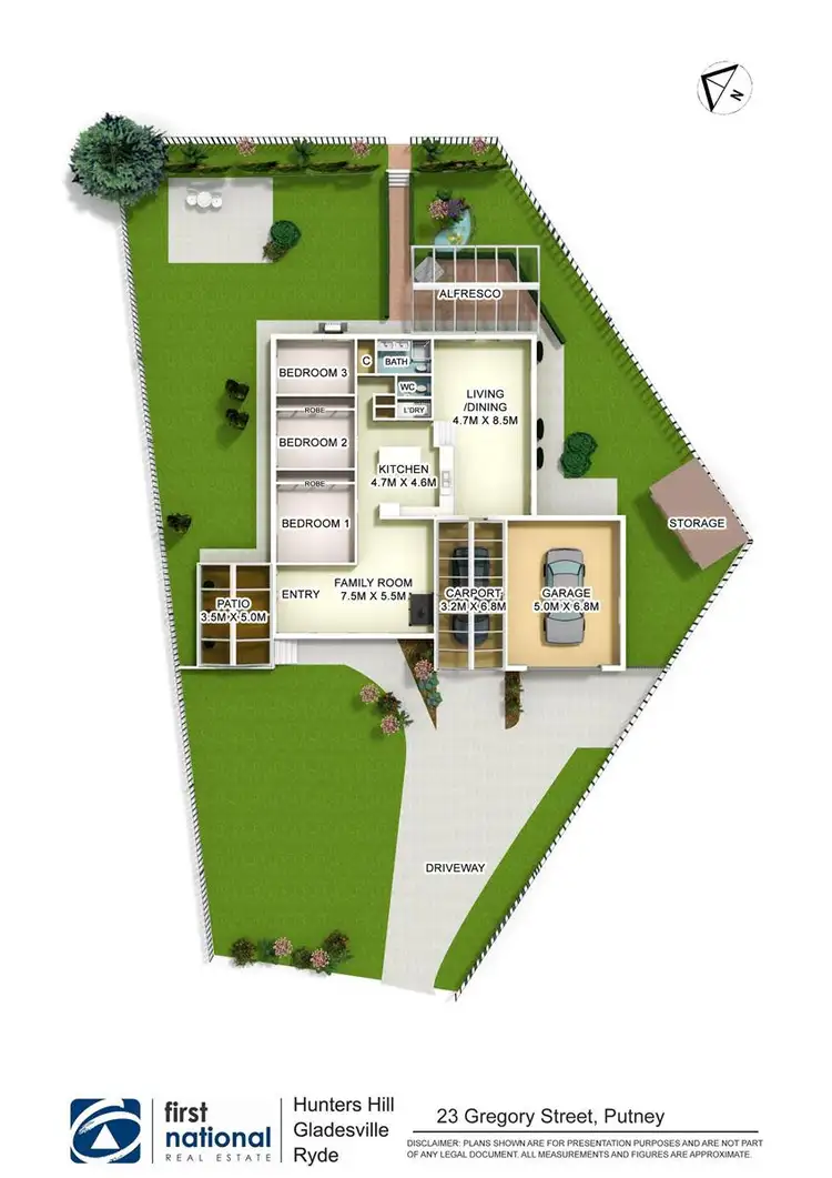 Floorplan of Homely house listing, 23 Gregory Street, Putney NSW 2112