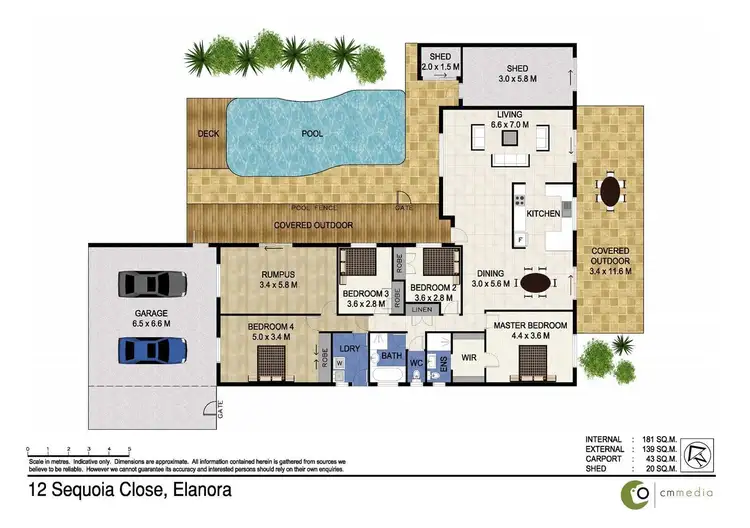 Floorplan of Homely house listing, 12 Sequoia Close, Elanora QLD 4221