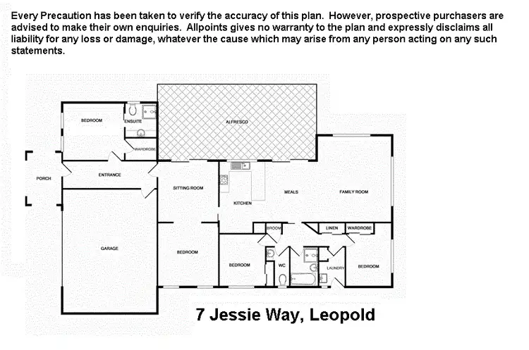 Floorplan of Homely house listing, 7 Jessie Way, Leopold VIC 3224