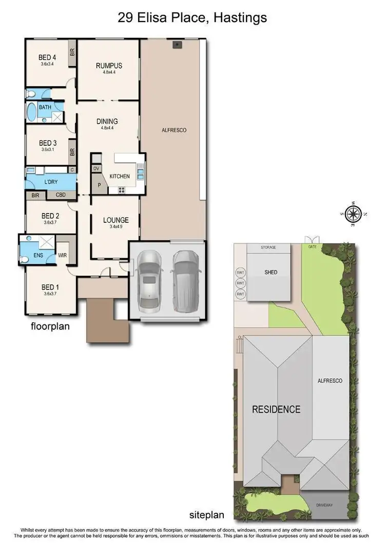 Floorplan of Homely house listing, 29 Elisa Place, Hastings VIC 3915