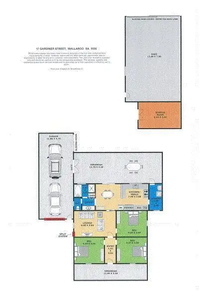 Floorplan of Homely house listing, 17 Gardiner Street, Wallaroo SA 5556