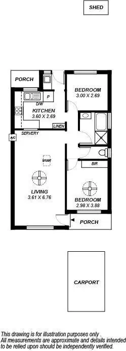 Floorplan of Homely apartment listing, 6/9 Windsor Avenue, Clovelly Park SA 5042