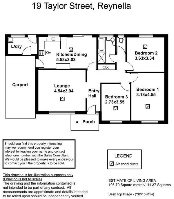 Floorplan of Homely house listing, 19 Taylor Street, Reynella SA 5161