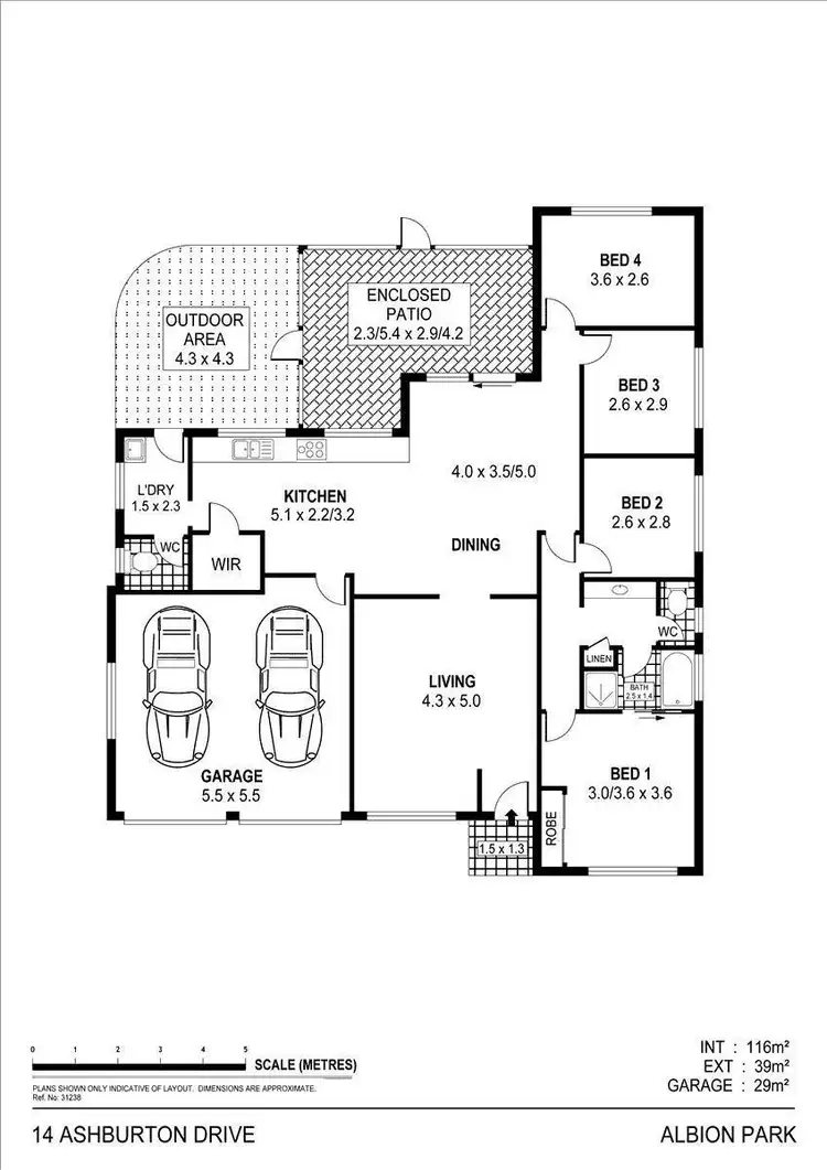 Floorplan of Homely house listing, 14 Ashburton Drive, Albion Park NSW 2527