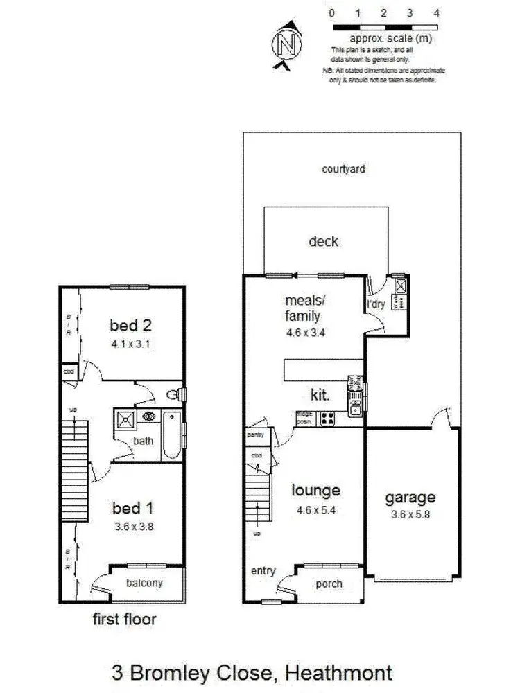Floorplan of Homely townhouse listing, 3 Bromley Close, Heathmont VIC 3135