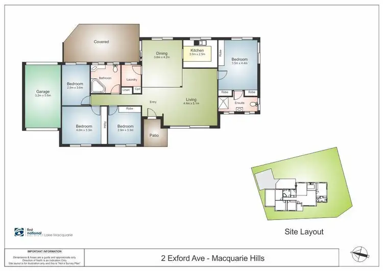 Floorplan of Homely house listing, 2 Exford Avenue, Macquarie Hills NSW 2285