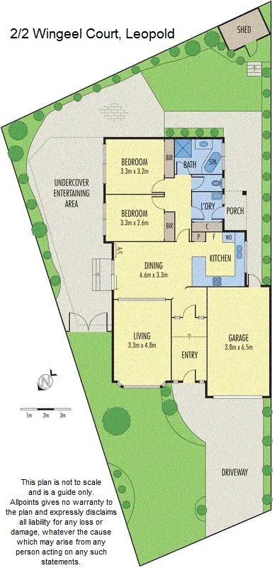 Floorplan of Homely unit listing, 2/2 Wingeel Court, Leopold VIC 3224