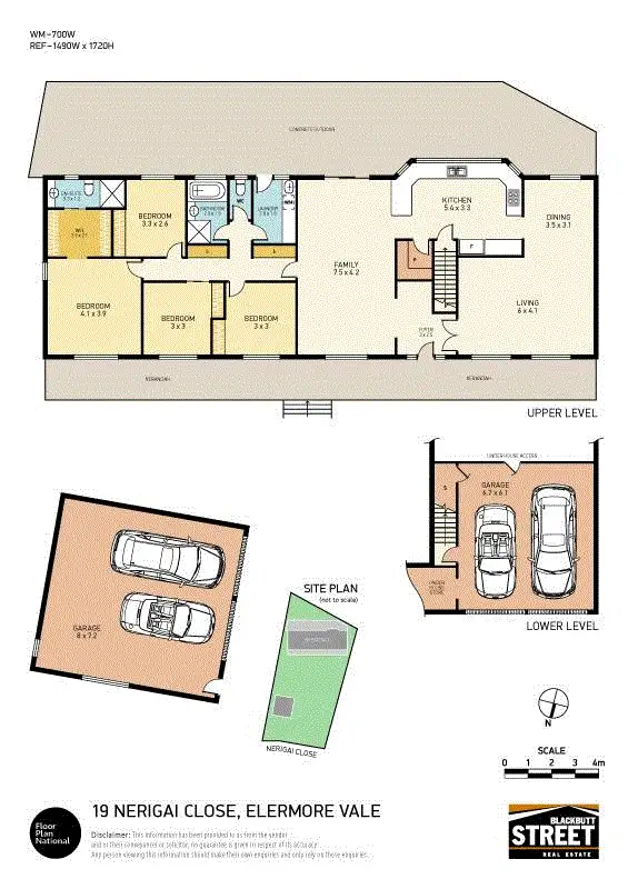 Floorplan of Homely house listing, 19 Nerigai Close, Elermore Vale NSW 2287