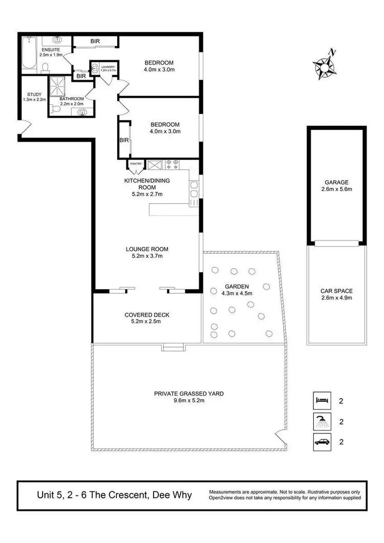 Floorplan of Homely apartment listing, 5/2-6 The Crescent, Dee Why NSW 2099