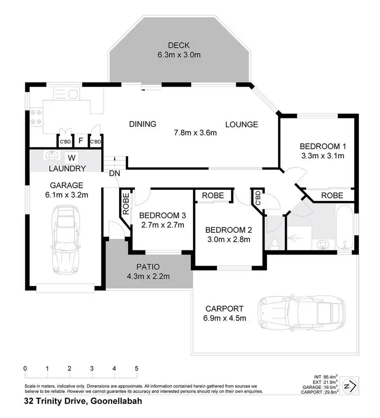 Floorplan of Homely house listing, 32 Trinity Drive (off Mountain View Dr), Goonellabah NSW 2480
