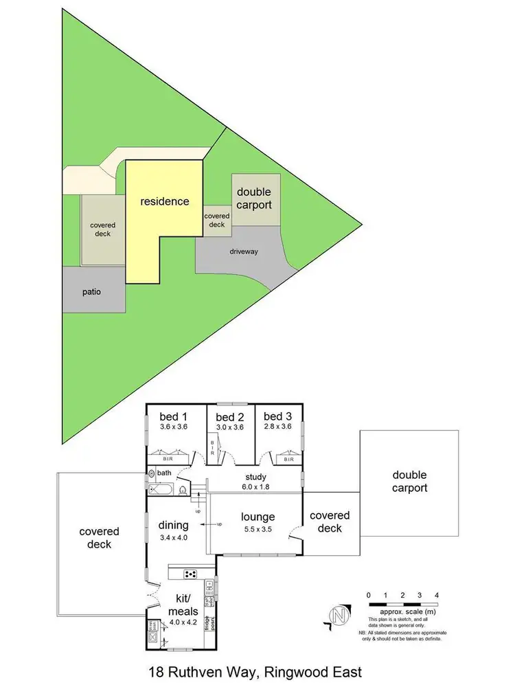 Floorplan of Homely house listing, 18 Ruthven Way, Ringwood East VIC 3135