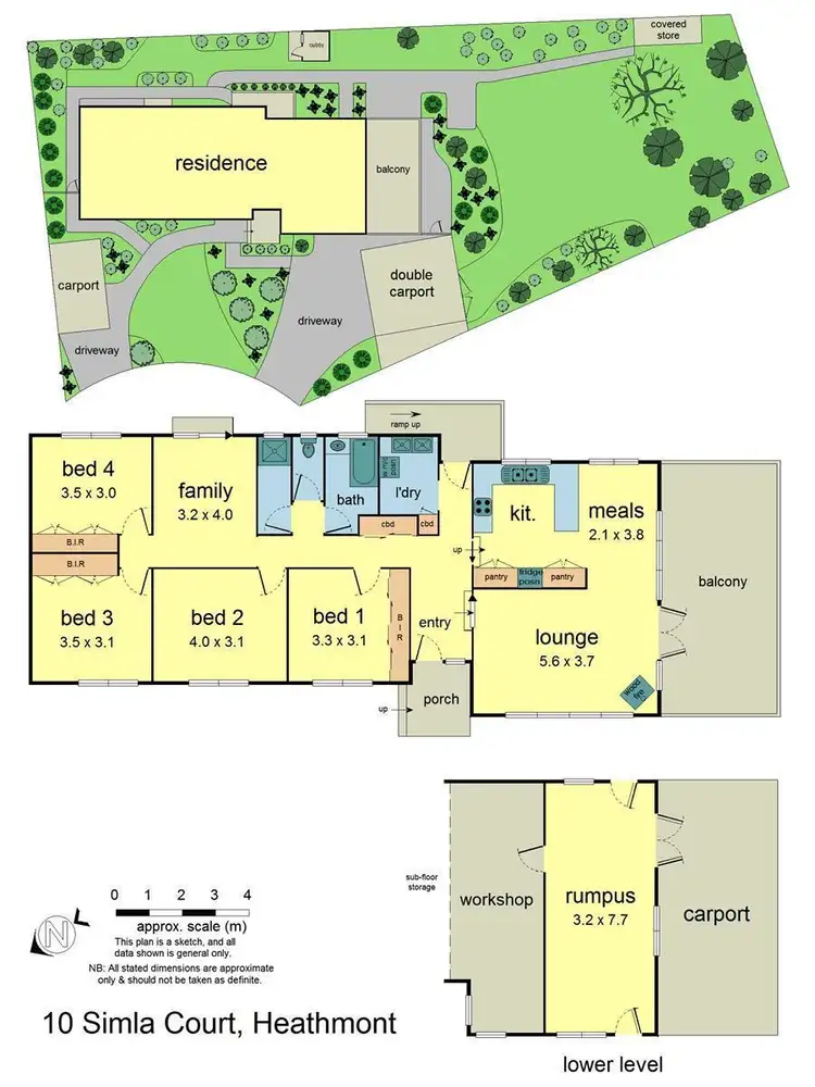 Floorplan of Homely house listing, 10 Simla Court, Heathmont VIC 3135