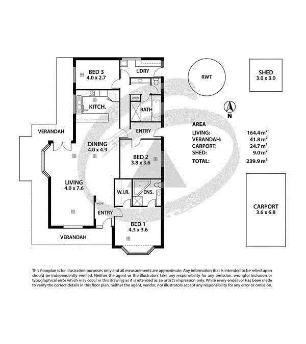 Floorplan of Homely house listing, 1 Taramore Close, Littlehampton SA 5250