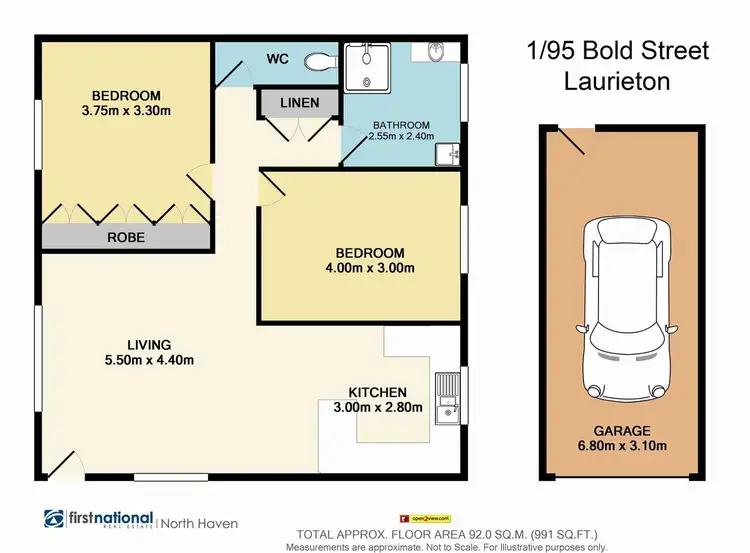 Floorplan of Homely apartment listing, 1/95 Bold Street, Laurieton NSW 2443