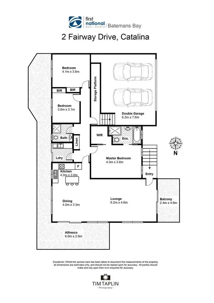 Floorplan of Homely house listing, 2 Fairway View, Catalina NSW 2536