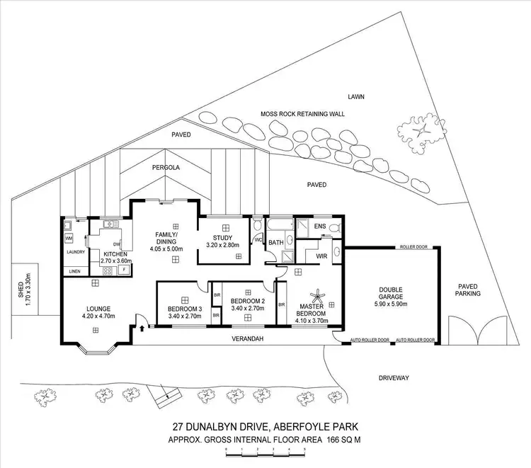 Floorplan of Homely house listing, 27 Dunalbyn Drive, Aberfoyle Park SA 5159