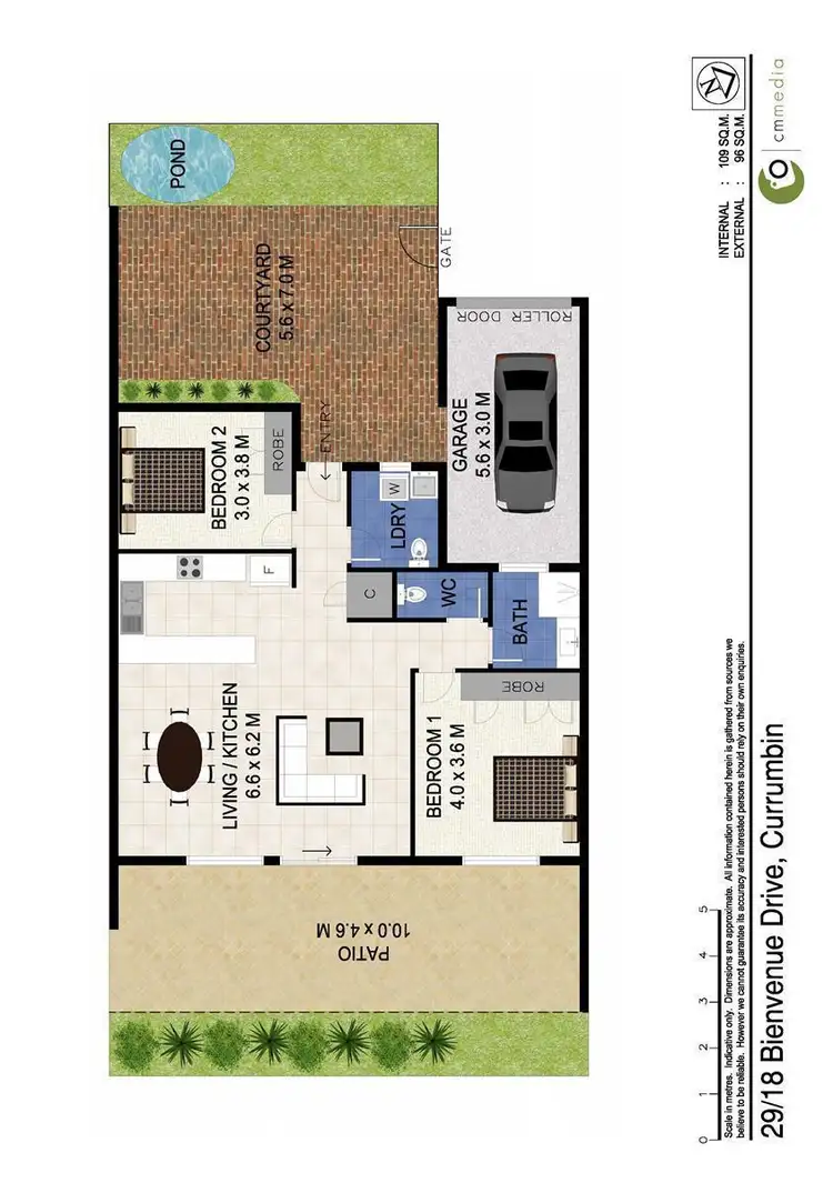 Floorplan of Homely unit listing, 29/18 Bienvenue Drive, Currumbin Waters QLD 4223