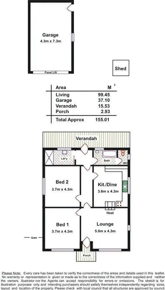 Floorplan of Homely house listing, 10 Denton Street, Hendon SA 5014