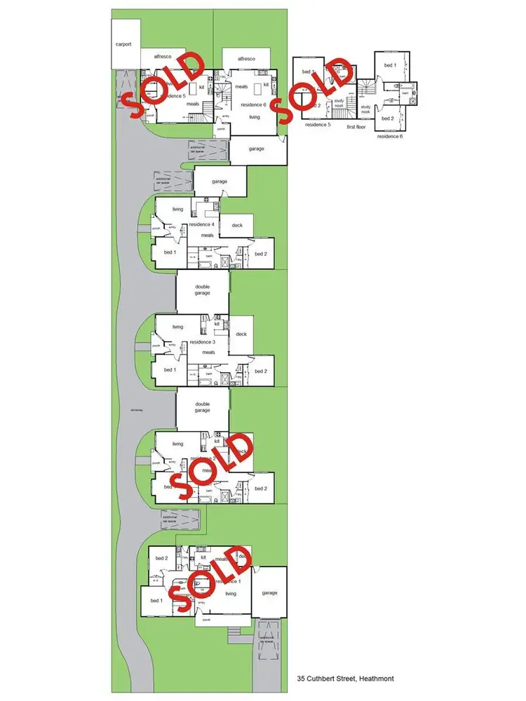 Floorplan of Homely townhouse listing, 4/35 Cuthbert Street, Heathmont VIC 3135