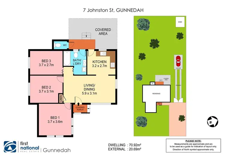 Floorplan of Homely house listing, 7 Johnston Street, Gunnedah NSW 2380
