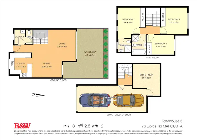 Floorplan of Homely townhouse listing, 5/76-78 Boyce Road, Maroubra NSW 2035