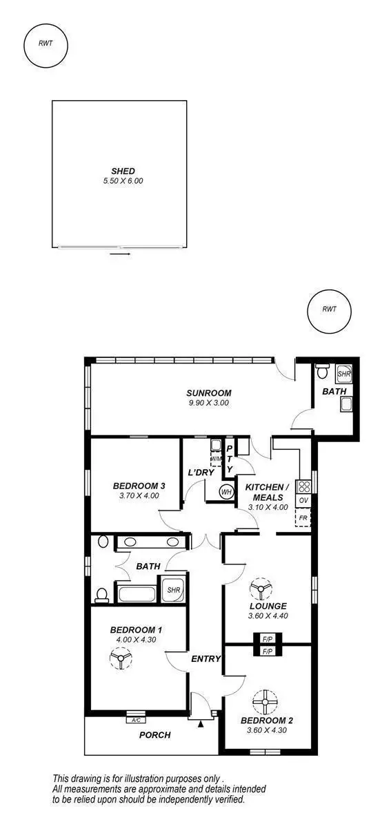 Floorplan of Homely house listing, 61 Winchester Street, Malvern SA 5061